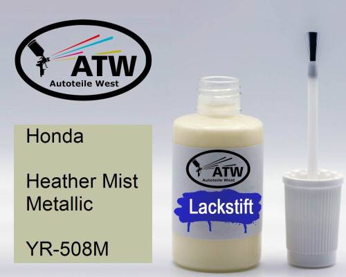 Honda, Heather Mist Metallic, YR-508M: 20ml Lackstift, von ATW Autoteile West.